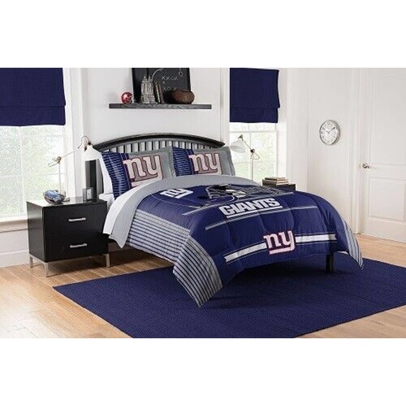 New York Giants NFL Northwest Safety Full/Queen Comforter Set Shams Blue - Picture 1 of 3